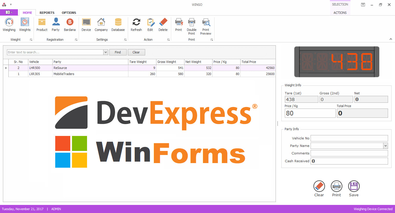 DevExpress WinForms Grid Columns