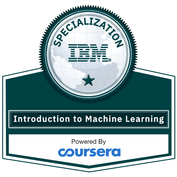 IBM Introduction to Machine Learning Specialization 2024