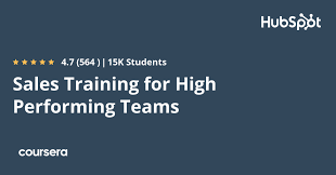 Sales Training for High Performing Teams Specialization 2024-5 - Coursera